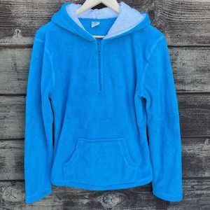 SO  1/4 Zip Fleece Pullover Hoodie